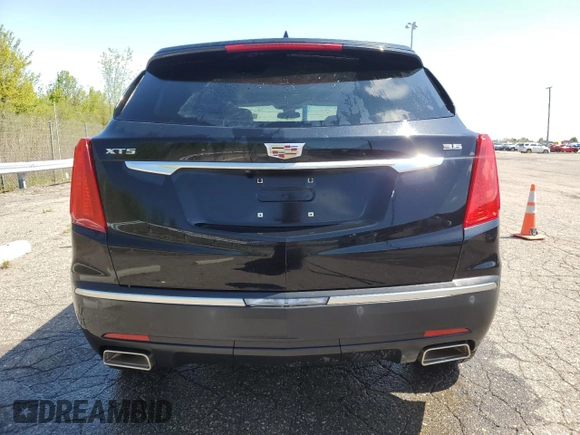 2017 Cadillac XT5 Luxury FWD with VIN 1GYKNBRS1HZ209632, listed as a Copart auction lot 54726155 with 53,924 mi miles and Clean Title. Bid and sale history available at DreamBid. Image 6.