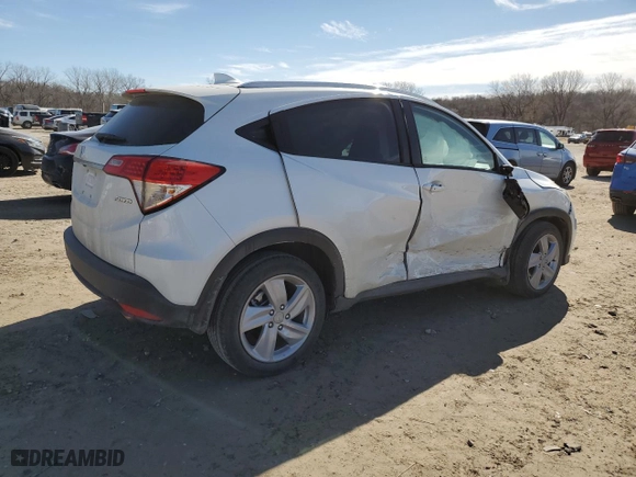 2020 Honda HR-V EX with VIN 3CZRU6H55LM724082, listed as a Copart auction lot 47093495 with 63,187 mi miles and Salvage Title. Bid and sale history available at carsss.com. Image 3.