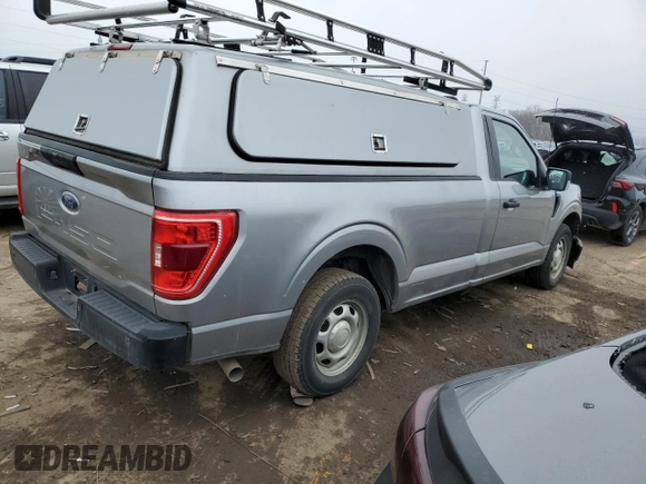 2022 Ford F-150 XL with VIN 1FTMF1C56NKD25163, listed as a Copart auction lot 48294315 with 104,625 mi miles and Clean title. Bid and sale history available at DreamBid. Image 3.