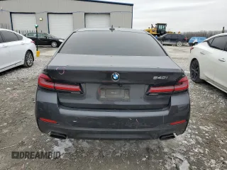 2021 BMW 5 Series 540i with VIN WBA53BJ04MCF43184, listed as a Copart auction lot 45384945 with 48,290 mi miles and Salvage Title. Bid and sale history available at DreamBid. Image 6.