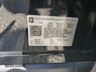 2019 Chevrolet Equinox LT with VIN 3GNAXKEV7KL144349, listed as a Copart auction lot 46996935 with 122,159 mi miles and Salvage Title. Bid and sale history available at carsss.com. Image 13.