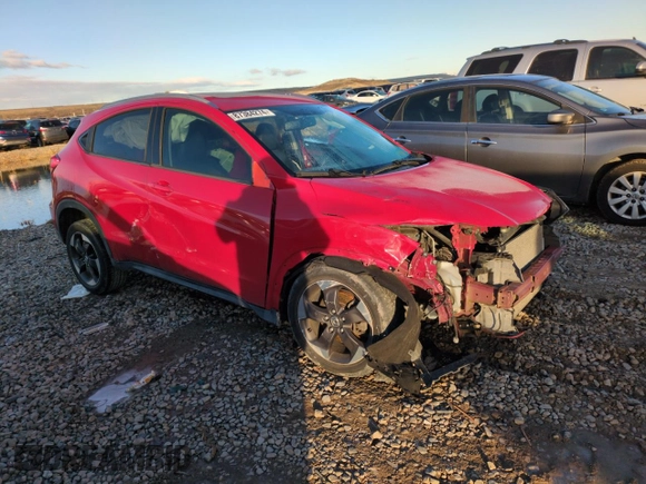 2018 Honda HR-V EX-L with VIN 3CZRU5H74JM705175, listed as a Copart auction lot 87384274 with Not Provided miles and Salvage Title. Bid and sale history available at carsss.com. Image 4.