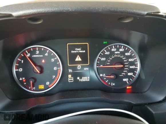 2022 Subaru WRX Premium with VIN JF1VBAF63N9009303, listed as a Copart auction lot 50745285 with 72,524 mi miles and Clean Title. Bid and sale history available at DreamBid. Image 9.