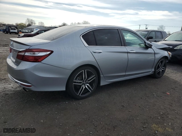 2017 Honda Accord Sedan Sport with VIN 1HGCR2F57HA210054, listed as a Copart auction lot 50038195 with 37,786 mi miles and Salvage Title. Bid and sale history available at carsss.com. Image 3.