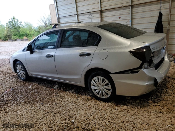 2013 Honda Civic Sdn LX with VIN 19XFB2F5XDE273415, listed as a Copart auction lot 52092405 with 245,502 mi miles and Salvage Title. Bid and sale history available at carsss.com. Image 2.