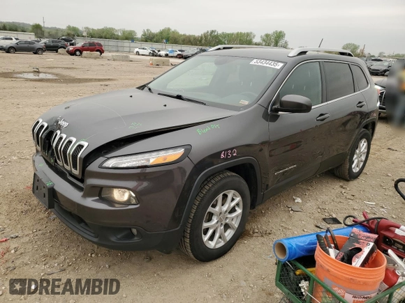 2015 Jeep Cherokee Latitude with VIN 1C4PJMCB5FW788408, listed as a Copart auction lot 53434435 with 225,613 mi miles and Salvage Title. Bid and sale history available at carsss.com. Image 1.