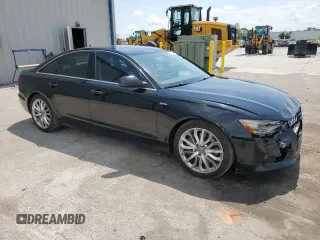 2013 Audi A6 Premium Plus with VIN WAUGGAFC8DN008838, listed as a Copart auction lot 58754475 with 162,375 mi miles and Salvage title. Bid and sale history available at DreamBid. Image 4.