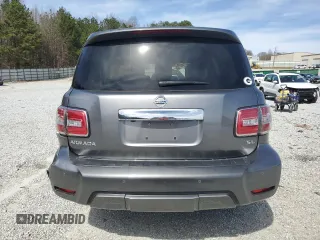 2019 Nissan Armada SL with VIN JN8AY2ND4K9088283, listed as a Copart auction lot 49846555 with 142,552 mi miles and Salvage Title. Bid and sale history available at carsss.com. Image 6.