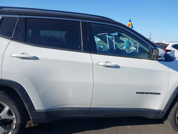 2020 Jeep Compass Limited with VIN 3C4NJCCB2LT114607, listed as a IAAI auction lot 42371559 with 81,546 mi miles and . Bid and sale history available at DreamBid. Image 13.