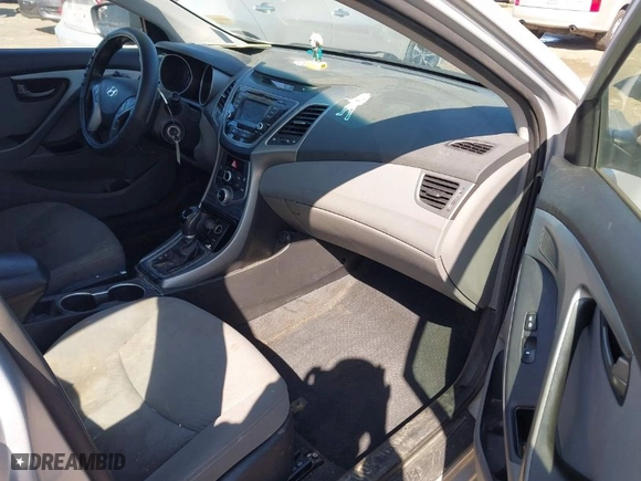 2016 Hyundai Elantra SE with VIN KMHDH4AE0GU480888, listed as a IAAI auction lot 41923645 with 120,830 mi miles. Bid and sale history available at carsss.com. Image 5.