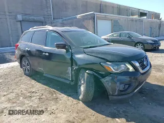 2017 Nissan Pathfinder SL with VIN 5N1DR2MNXHC630140, listed as a Copart auction lot 46420175 with 95,600 mi miles and Salvage title. Bid and sale history available at DreamBid. Image 11.
