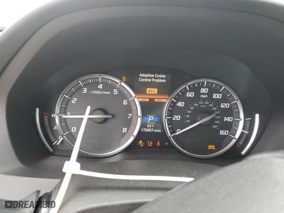 2017 Acura MDX w/Technology Pkg with VIN 5FRYD3H58HB003619, listed as a Copart auction lot 49594945 with 175,057 mi miles and Salvage Title. Bid and sale history available at carsss.com. Image 9.