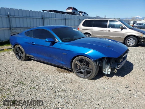 2018 Ford Mustang GT with VIN 1FA6P8CF6J5123803, listed as a Copart auction lot 50170805 with 132,751 mi miles and Salvage Title. Bid and sale history available at carsss.com. Image 4.