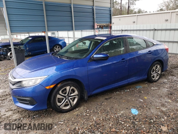2016 Honda Civic Sedan LX with VIN 19XFC2F55GE014946, listed as a Copart auction lot 48106205 with 32,324 mi miles and Salvage Title. Bid and sale history available at carsss.com. Image 1.