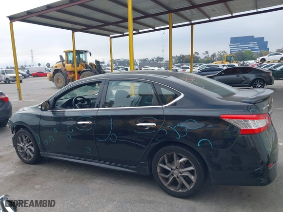 2015 Nissan Sentra S with VIN 3N1AB7AP3FY267069, listed as a IAAI auction lot 42021321 with 110,563 mi miles. Bid and sale history available at carsss.com. Image 15.