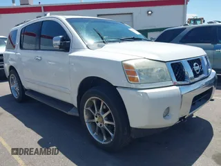 2004 Nissan Armada LE z VIN 5N1AA08B04N721673, wystawiony jako IAAI lot #42306313 z przebiegiem 203 373 mil mil oraz . Historia ofert i sprzedaży dostępna na DreamBid. Obrazek 1.