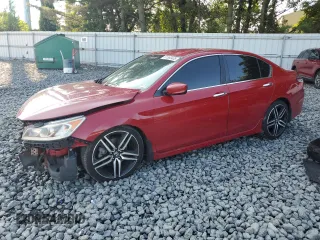 2016 Honda Accord Sport with VIN 1HGCR2F55GA248204, listed as a Copart auction lot 61860435 with 180,216 mi miles and Salvage title. Bid and sale history available at DreamBid. Image 1.
