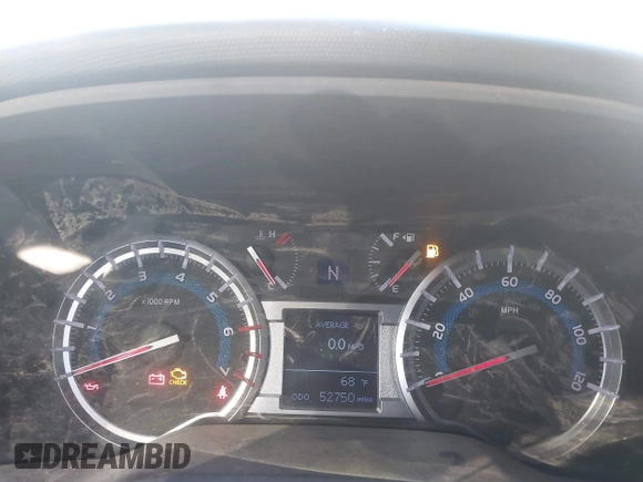 2018 Toyota 4Runner SR5 with VIN JTEBU5JR8J5512452, listed as a IAAI auction lot 41075690 with 52,750 mi miles. Bid and sale history available at carsss.com. Image 7.