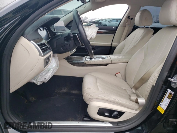 2018 BMW 7 Series 740i with VIN WBA7E2C56JG741911, listed as a Copart auction lot 63716373 with 45,059 mi miles. Bid and sale history available at carsss.com. Image 7.