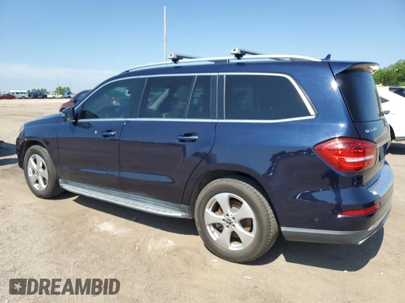 2017 Mercedes-Benz GLS 450 with VIN 4JGDF6EE4HA922070, listed as a Copart auction lot 54575704 with 80,986 mi miles and Non Repairable. Bid and sale history available at DreamBid. Image 2.
