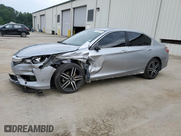 2016 Honda Accord Sport with VIN 1HGCR2F52GA055847, listed as a Copart auction lot 58598835 with 128,928 mi miles and Salvage title. Bid and sale history available at DreamBid. Image 1.