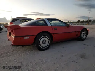 1987 Chevrolet Corvette with VIN 1G1YY2189H5109592, listed as a Copart auction lot 86312374 with 91,261 mi miles and Clean Title. Bid and sale history available at carsss.com. Image 3.