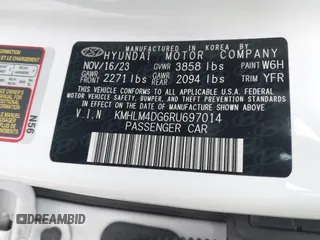 2024 Hyundai Elantra SEL z VIN KMHLM4DG6RU697014, wystawiony jako IAAI lot #42441346 z przebiegiem 28 771 mil mil oraz . Historia ofert i sprzedaży dostępna na DreamBid. Obrazek 9.