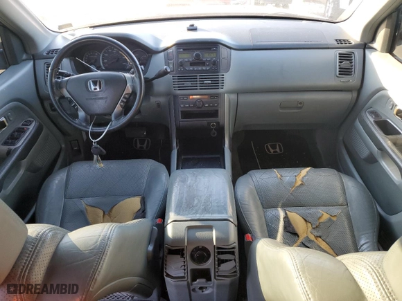 2003 Honda Pilot EX with VIN 2HKYF185X3H541247, listed as a Copart auction lot 46975335 with 186,195 mi miles and Salvage Title. Bid and sale history available at carsss.com. Image 8.