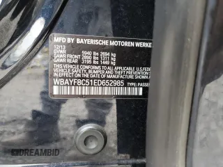 2014 BMW 7 Series ALPINA B7 xDrive with VIN WBAYF8C51ED652985, listed as a Copart auction lot 54299625 with 80,577 mi miles and Salvage Title. Bid and sale history available at DreamBid. Image 12.