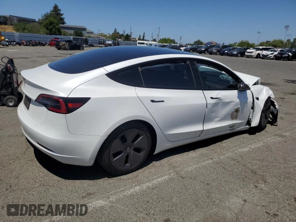 2023 Tesla Model 3 с VIN 5YJ3E1EA3PF575985, выставлен на аукционе Copart как лот 56001075 с пробегом 54 640 миль миль и Списание • Salvage title. История ставок и продаж доступна на DreamBid. Изображение 3.
