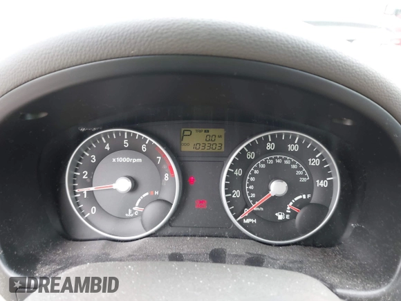 2007 Hyundai Accent GLS with VIN KMHCN46C67U097159, listed as a IAAI auction lot 41913373 with 103,303 mi miles. Bid and sale history available at carsss.com. Image 7.