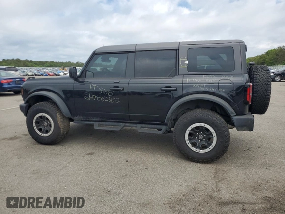 2023 Ford Bronco with VIN 1FMDE5DH0PLB09207, listed as a Copart auction lot 51827984 with 19,766 mi miles and Salvage Title. Bid and sale history available at carsss.com. Image 2.