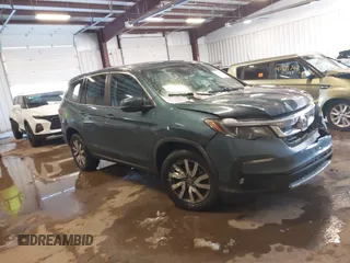2019 Honda Pilot EX z VIN 5FNYF6H39KB101321, wystawiony jako IAAI lot #41081582 z przebiegiem 83 063 mil mil oraz . Historia ofert i sprzedaży dostępna na DreamBid. Obrazek 1.