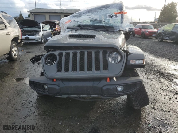 2023 Jeep Gladiator Mojave with VIN 1C6JJTEG8PL541953, listed as a Copart auction lot 80982484 with 0 mi miles and Salvage Title. Bid and sale history available at carsss.com. Image 5.