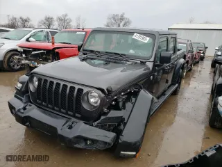 2021 Jeep Gladiator Willys with VIN 1C6HJTAG8ML504529, listed as a Copart auction lot 41701983 with 20,877 mi miles. Bid and sale history available at carsss.com. Image 1.