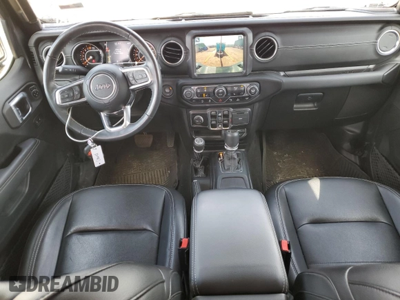 2021 Jeep Gladiator Overland with VIN 1C6HJTFG0ML603872, listed as a Copart auction lot 50242155 with 39,109 mi miles and Salvage title. Bid and sale history available at DreamBid. Image 8.