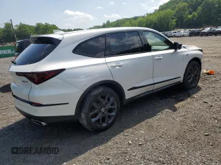 2023 Acura MDX w/A-Spec Package with VIN 5J8YE1H05PL042995, listed as a Copart auction lot 62337905 with 45,893 mi miles and Salvage title. Bid and sale history available at DreamBid. Image 3.