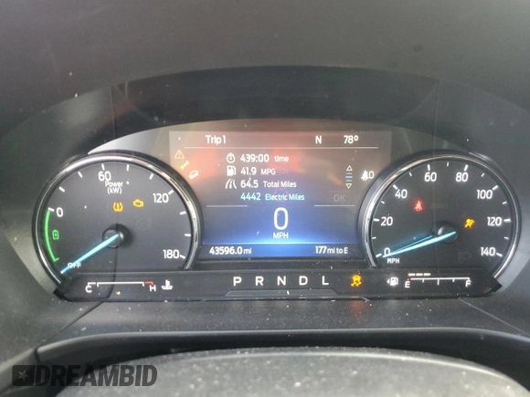 2022 Ford Escape SE Hybrid z VIN 1FMCU9BZ1NUA59233, wystawiony jako Copart lot #54455575 z przebiegiem 43 596 mil mil oraz Czysty tytuł • Clean title. Historia ofert i sprzedaży dostępna na DreamBid. Obrazek 9.