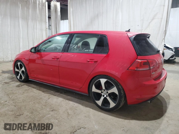 2016 Volkswagen Golf GTI SE with VIN 3VW5T7AU0GM038680, listed as a Copart auction lot 72386753 with 46,500 mi miles and Salvage Title. Bid and sale history available at carsss.com. Image 2.
