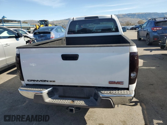 2007 GMC Canyon SLE1 with VIN 1GTCS199178250034, listed as a Copart auction lot 44559485 with 154,990 mi miles and Clean Title. Bid and sale history available at carsss.com. Image 6.
