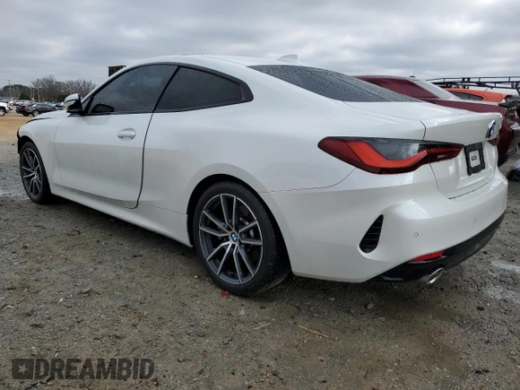 2022 BMW 4 Series 430i z VIN WBA53AP00NCJ55465, wystawiony jako Copart lot #86392324 z przebiegiem 28 873 mil mil oraz Szkoda całkowita • Salvage title. Historia ofert i sprzedaży dostępna na DreamBid. Obrazek 2.
