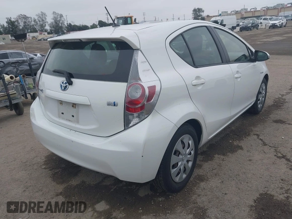 2014 Toyota Prius One with VIN JTDKDTB37E1559827, listed as a IAAI auction lot 42100986 with 44,155 mi miles and . Bid and sale history available at DreamBid. Image 4.