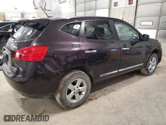 2013 Nissan Rogue S with VIN JN8AS5MV7DW149725, listed as a Copart auction lot 51955665 with 126,479 mi miles and Salvage Title. Bid and sale history available at DreamBid. Image 3.