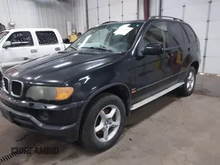 2003 BMW X5 3.0i with VIN 5UXFA53523LV83488, listed as a IAAI auction lot 41894044 with 1 mi miles. Bid and sale history available at carsss.com. Image 2.