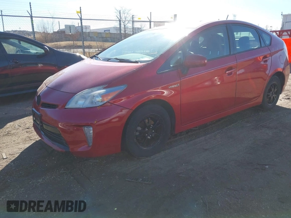 2013 Toyota Prius One with VIN JTDKN3DU9D5661513, listed as a IAAI auction lot 41721352 with 265,019 mi miles. Bid and sale history available at carsss.com. Image 2.