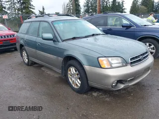 2001 Subaru Legacy Outback Limited with VIN 4S3BH686717630734, listed as a IAAI auction lot 41695993 with 134,055 mi miles and . Bid and sale history available at DreamBid. Image 1.
