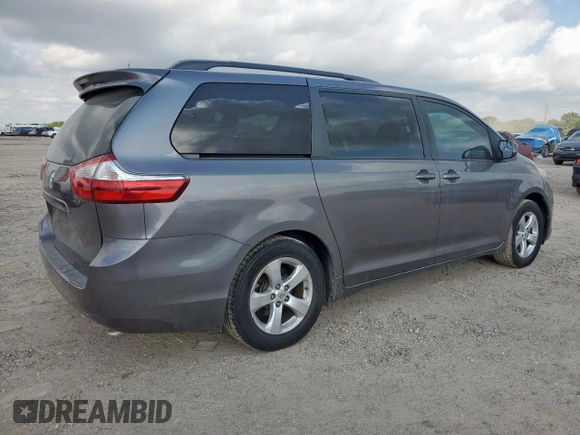 2017 Toyota Sienna LE Auto Access Seat with VIN 5TDKZ3DC5HS885101, listed as a Copart auction lot 59471975 with 117,696 mi miles and Salvage title. Bid and sale history available at DreamBid. Image 3.