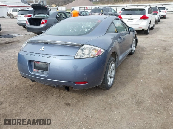 2007 Mitsubishi Eclipse GS with VIN 4A3AK24F07E068656, listed as a IAAI auction lot 41923611 with 147,599 mi miles and . Bid and sale history available at carsss.com. Image 4.
