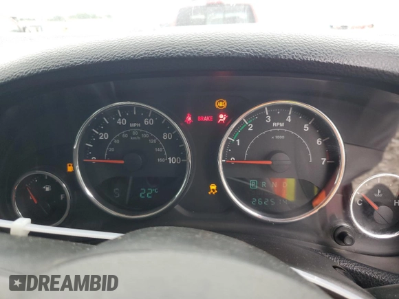 2012 Jeep Wrangler Unlimited Sport RHD with VIN 1C4BJWKGXCL102279, listed as a Copart auction lot 75360814 with 262,514 mi miles and Salvage title. Bid and sale history available at DreamBid. Image 9.