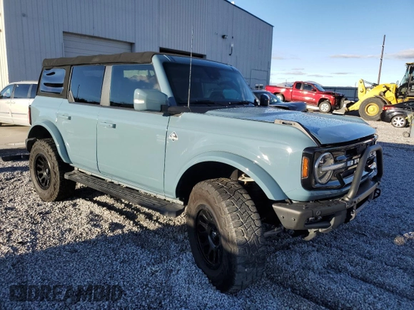 2021 Ford Bronco with VIN 1FMDE5BH9MLA88730, listed as a Copart auction lot 86294234 with 32,345 mi miles and Salvage Title. Bid and sale history available at DreamBid. Image 4.